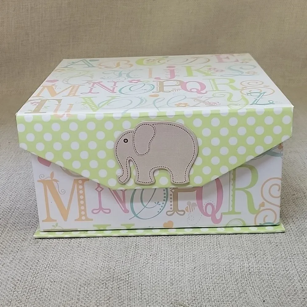 Elephant Themed Home Accent Set 2 Trinket Boxes Decor,‎ Frame, Wood Elephants